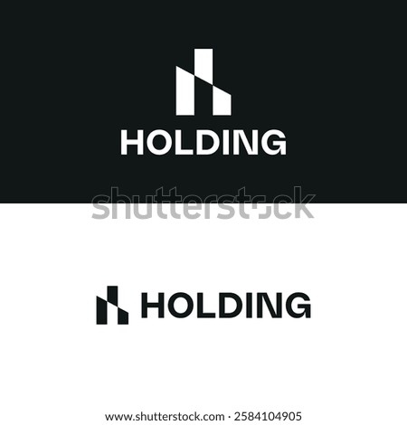 Construction logomark, modern logo buildings and constructions