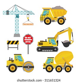 Diseño mecánico de construcción, ilustración vectorial, pasos 10.