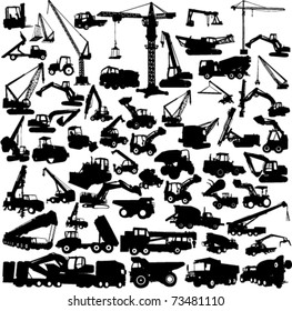 construction machine big collection    vector