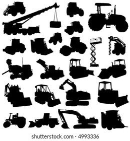 construction machine vector