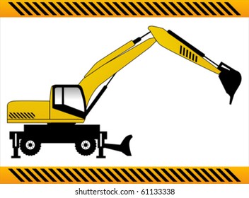 construction machine vector