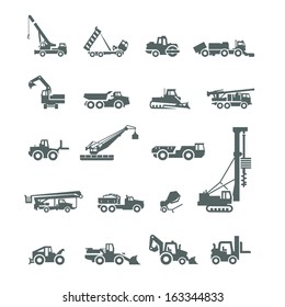 Construction machinery. Vector format