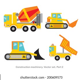 Construction machinery vector set. Part 2