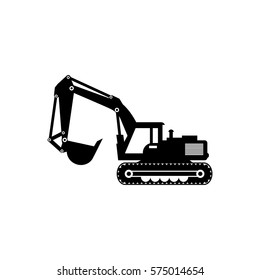 Construction machinery vehicle icon vector illustration graphic design