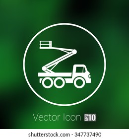 Construction Machines icon vector button logo symbol concept.