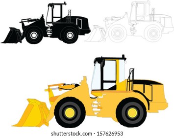 construction machines - vector