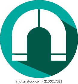 Construction magnet, illustration, vector on a white background.