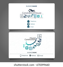 Construction And Maintenance Of The House Business Card Business