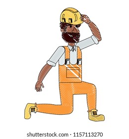 Construction man design