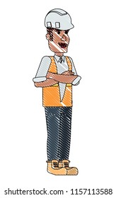 Construction man design