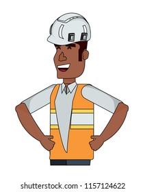 Construction man design
