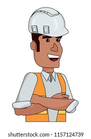 Construction man design