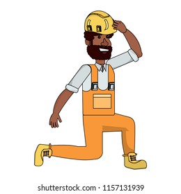 Construction man design
