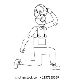 Construction man design