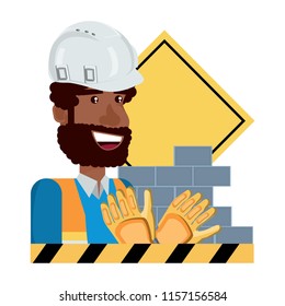 Construction man design