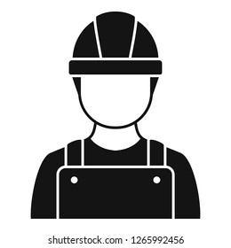 Construction man icon. Simple illustration of construction man vector icon for web design isolated on white background