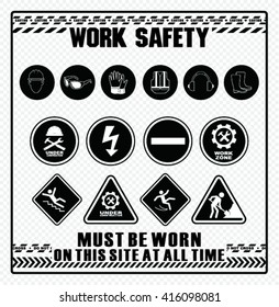 Construction mandatory health and safety sign 