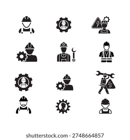 Construction and Masonry Icons Set