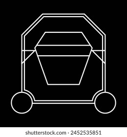 construction material handling equipment icon