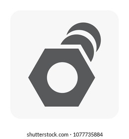 Construction material icon on white.