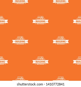 Construction materials pattern vector orange for any web design best