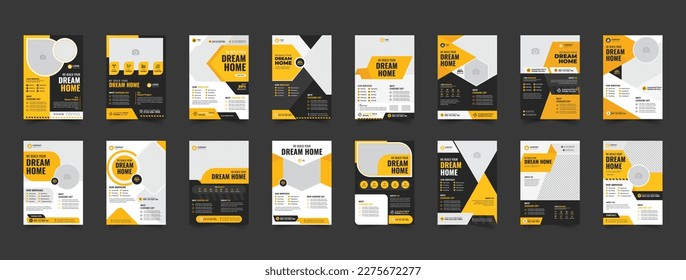 construction mega business flyer bundle, contractor flyer design, handyman home repair a4 poster, Renovation banner Template, hvac flyer layout template, excavator report template design bundle