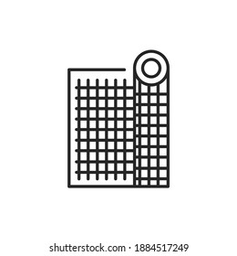 Construction mesh color line icon. Pictogram for web page, mobile app, promo.