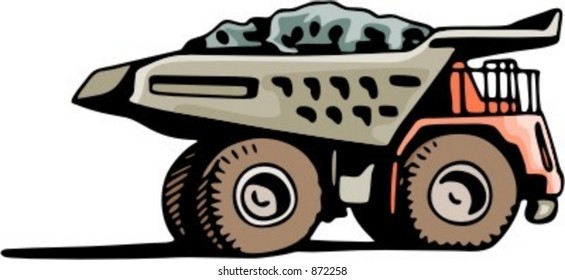 Construction and mining truck. Check my portfolio for many more images of this series.