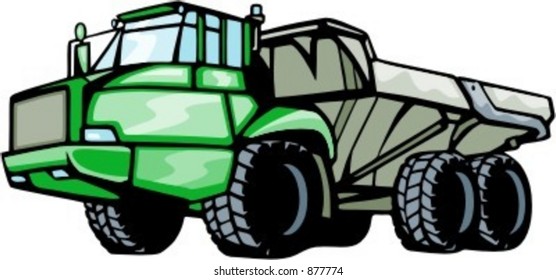 Construction and mining truck. Check my portfolio for many more images of this series.