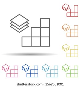 Construction in multi color style icon. Simple thin line, outline vector of construction icons for ui and ux, website or mobile application