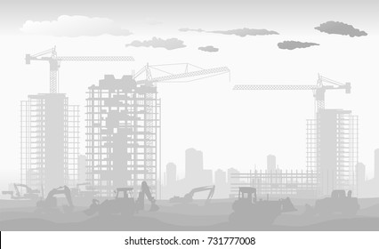 construction of a new district high-rise residential apartments