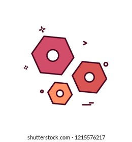 Construction  nuts repair icon vector design