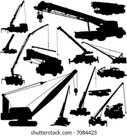 construction objects vector (crane)