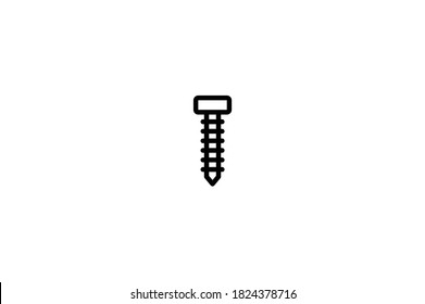Construction Outline Icon - Bolt