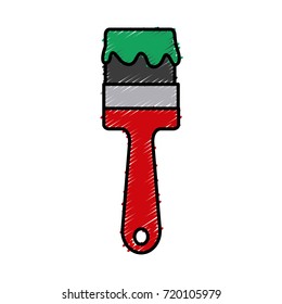 Construction paint brush