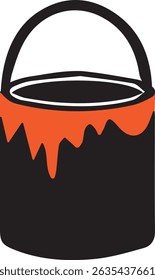 Construction Paint Bucket Vector design