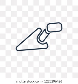 Construction Palette vector outline icon isolated on transparent background, high quality linear Construction Palette transparency concept can be used web and mobile