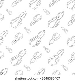 Bouwpatroon. Bouwgereedschap Naadloos patroon. Doodle Bouw Naadloos patroon. Bouwgereedschap Achtergrond