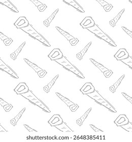 Bouwpatroon. Bouwgereedschap Naadloos patroon. Doodle Bouw Naadloos patroon. Bouwgereedschap Achtergrond