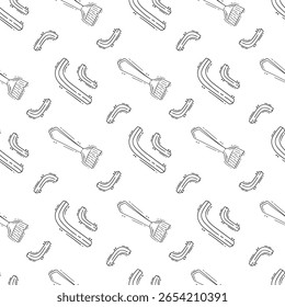 construction pattern. construction tool seamless pattern. doodle construction seamless pattern. construction tool background
