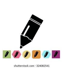 Construction pencil icon