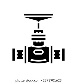 construction pipeline glyph icon vector. construction pipeline sign. isolated symbol illustration