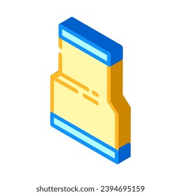 vector de icono isométrico de tubería de construcción. señal de tubería de construcción. ilustración de símbolo aislado
