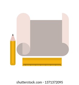 construction plan isolated icon