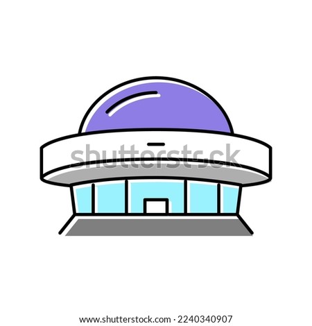 construction planetarium color icon vector. construction planetarium sign. isolated symbol illustration
