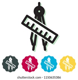 Construction Planning Icon as EPS 10 File