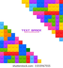construction plastic blocks toys game background