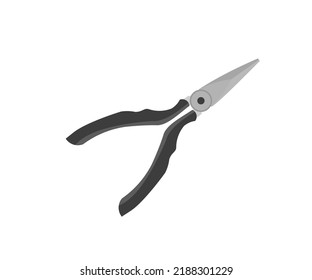 Construction Pliers, Instrument Pliers, Hand Tools Logo Design. Simple Shape, For Graphic Design Logo Design. Emblem, Symbol, Sign, Badge, Label, Stamp, Isolated On White Background Vector Design.