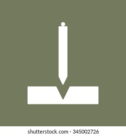 Construction plummet icon