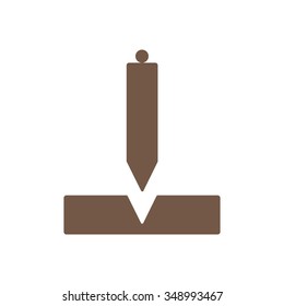 Construction plummet icon